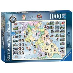 Ravensburger (15167) - "Our Native Lands No.2, The North & Southern Scotland" - 1000 pezzi