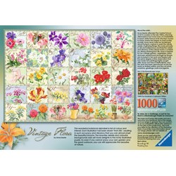 Ravensburger (19514) - "Vintage Flora" - 1000 pezzi