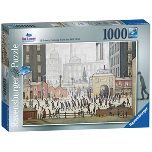 Ravensburger (19748) - L. S. Lowry: "Lowry Coming From the Mill" - 1000 pezzi