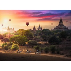 Ravensburger (15153) - "Hot Air Balloons over Myanmar" - 1000 pezzi