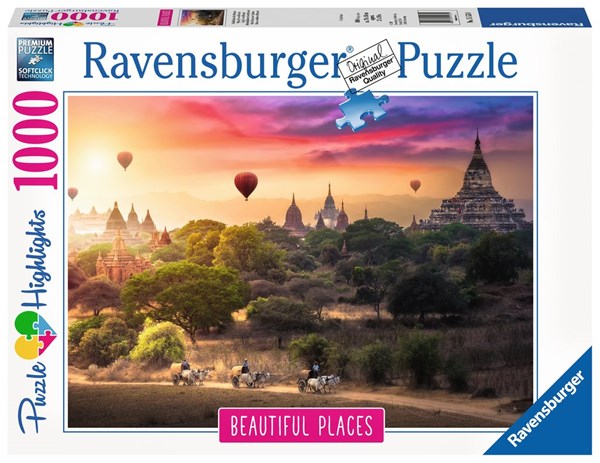 Ravensburger (15153) - "Hot Air Balloons over Myanmar" - 1000 pezzi