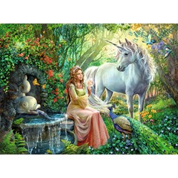 Ravensburger (10559) - "Princess and Unicorn" - 100 pezzi