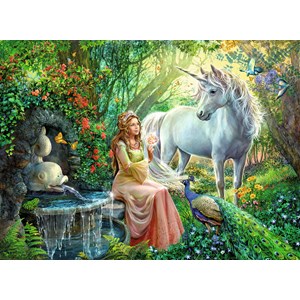 Ravensburger (10559) - "Princess and Unicorn" - 100 pezzi