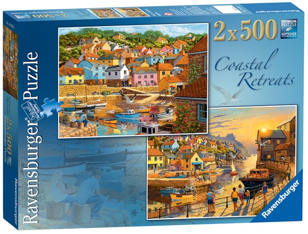 Ravensburger (14076) - "Coastal Retreats" - 500 pezzi