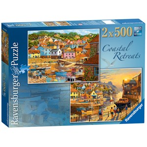 Ravensburger (14076) - "Coastal Retreats" - 500 pezzi