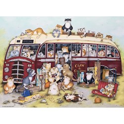 Ravensburger (14750) - Linda Jane Smith: "Crazy Cats Vintage Bus" - 500 pezzi