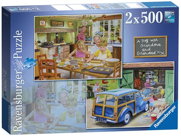 Ravensburger (14072) - "Day with Grandma and Grandpa" - 500 pezzi