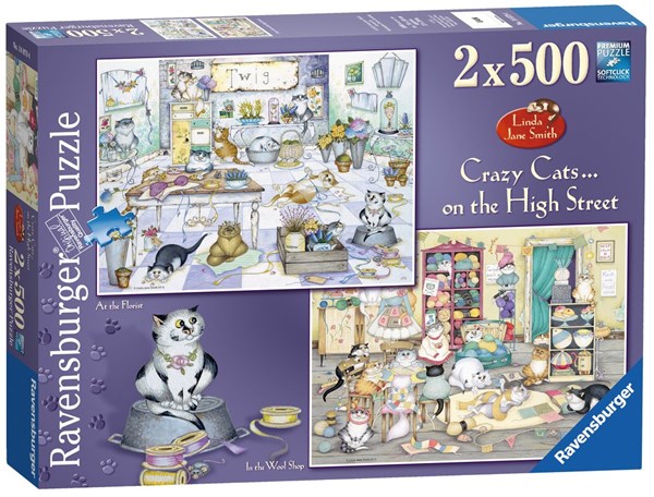 Ravensburger (14079) - Linda Jane Smith: "On the High Street" - 500 pezzi
