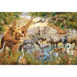 Ravensburger (14809) - "Animals at the Waterhole" - 500 pezzi
