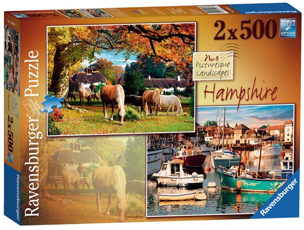 Ravensburger (14081) - "Picturesque Hampshire" - 500 pezzi