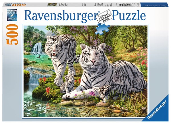 Ravensburger (14793) - "White Tigers" - 500 pezzi