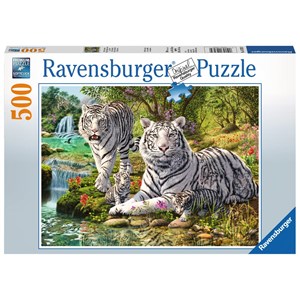 Ravensburger (14793) - "White Tigers" - 500 pezzi