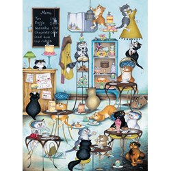 Ravensburger (14075) - Linda Jane Smith: "Crazy Cats Tea Time Treats" - 500 pezzi