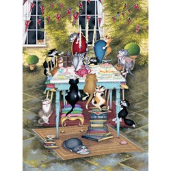 Ravensburger (14075) - Linda Jane Smith: "Crazy Cats Tea Time Treats" - 500 pezzi