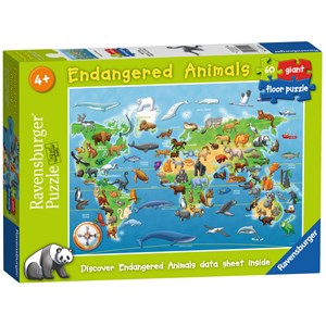 Ravensburger (05515) - "Endangered Animals" - 60 pezzi