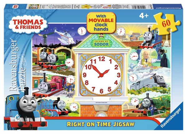 Ravensburger (07327) - "Thomas Right on Time Puzzle" - 60 pezzi
