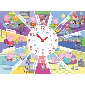 Ravensburger (09510) - "Peppa Pig Clock Puzzle" - 60 pezzi