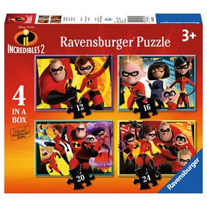 Ravensburger (06970) - "The Incredibles 2" - 12 16 20 24 pezzi