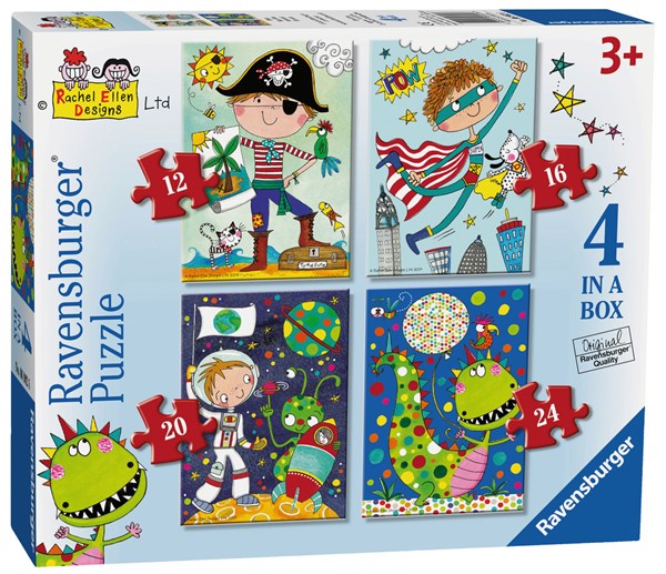 Ravensburger (06902) - "Boys" - 12 16 20 24 pezzi