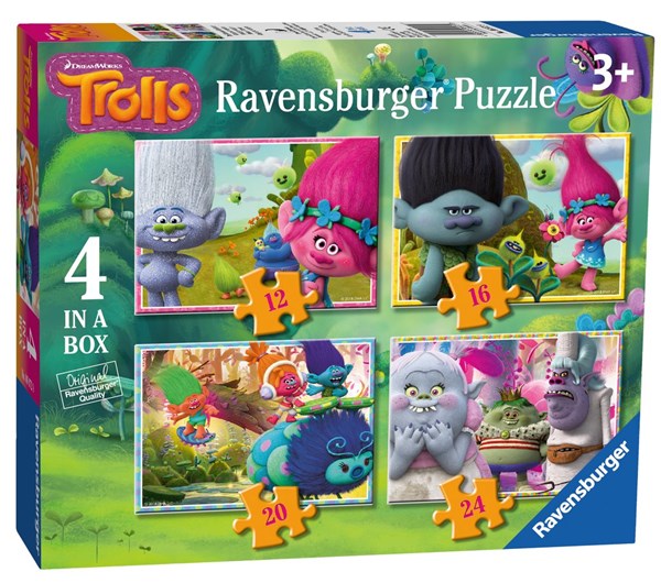Ravensburger (06972) - "Trolls" - 12 16 20 24 pezzi