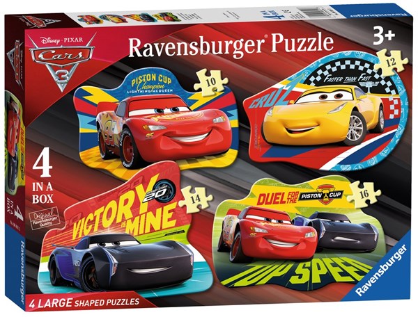 Ravensburger (06891) - "Cars 3" - 10 12 14 16 pezzi