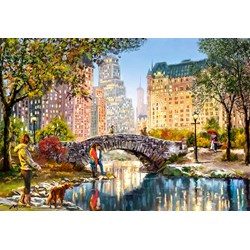 Castorland (C-104376) - "Evening Walk Through Central Park" - 1000 pezzi
