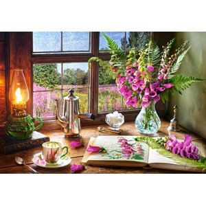 Castorland (C-104345) - "Still Life With Violet Snapdragons" - 1000 pezzi