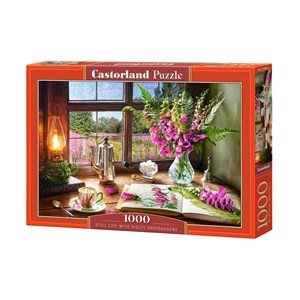 Castorland (C-104345) - "Still Life With Violet Snapdragons" - 1000 pezzi