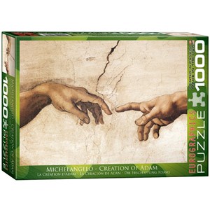 Eurographics (6000-2016) - Michelangelo: "The Creation of Adam" - 1000 pezzi
