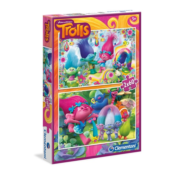 Clementoni (07128) - "Trolls" - 60 pezzi
