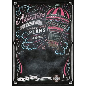 Clementoni (39478) - "Black Board. Travel" - 1000 pezzi