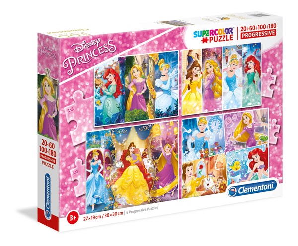 Clementoni (07721) - "Disney Princess" - 20 60 100 180 pezzi