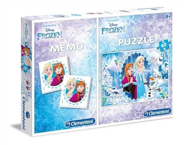 Clementoni (07916) - "Frozen + Memo" - 60 pezzi