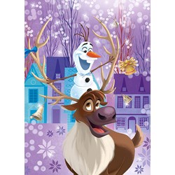 Clementoni (25228) - "Olaf's Frozen Adventures" - 48 pezzi
