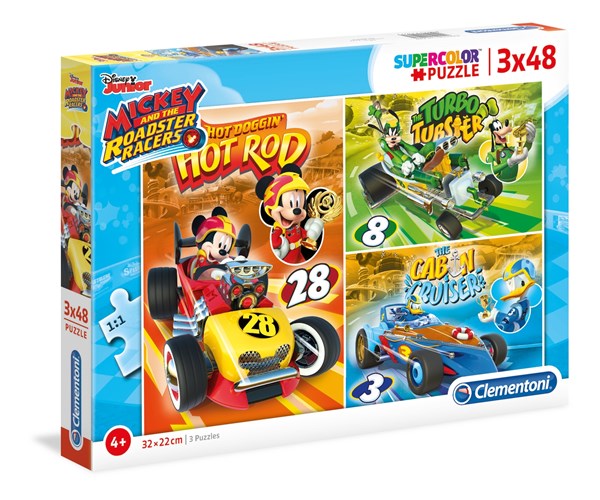 Clementoni (25227) - "Mickey and The Roadster Racers" - 48 pezzi