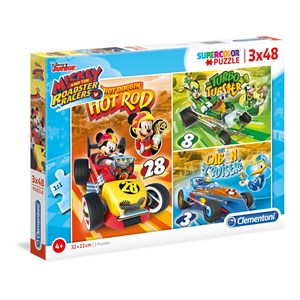 Clementoni (25227) - "Mickey and The Roadster Racers" - 48 pezzi