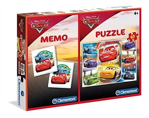 Clementoni (07918) - "Cars + Memo" - 60 pezzi