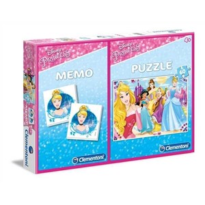 Clementoni (07915) - "Disney Princess + Memo" - 60 pezzi