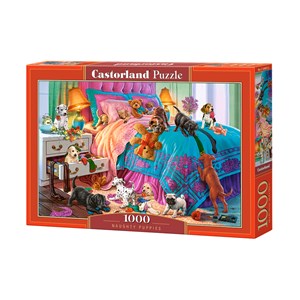 Castorland (C-104475) - "Naughty Puppies" - 1000 pezzi