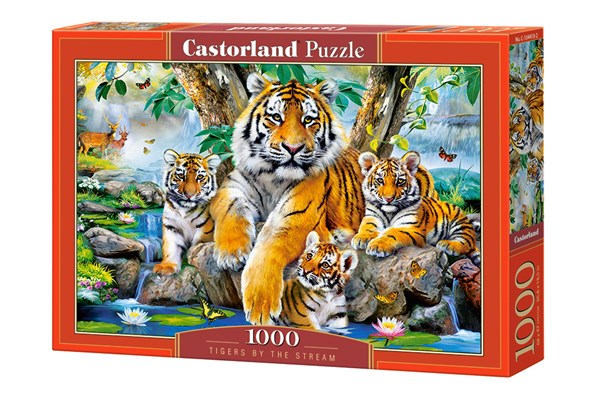 Castorland (C-104413) - "Tigers by the Stream" - 1000 pezzi