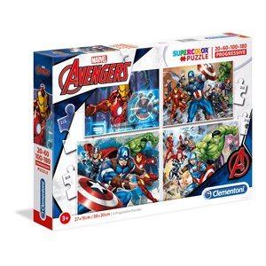 Clementoni (07722) - "Marvel The Avengers" - 20 60 100 180 pezzi