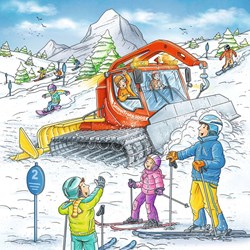 Ravensburger (08052) - "On the Ski Slope" - 49 pezzi