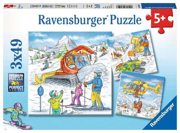 Ravensburger (08052) - "On the Ski Slope" - 49 pezzi