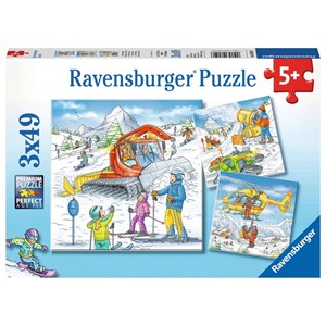 Ravensburger (08052) - "On the Ski Slope" - 49 pezzi