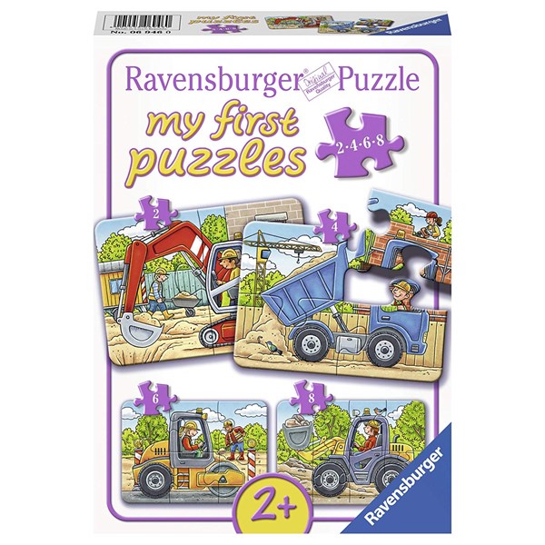 Ravensburger (06946) - "My favorite construction vehicles" - 2 4 6 8 pezzi