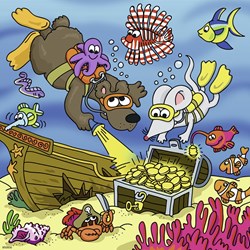 Ravensburger (08042) - "Mauseschlau and Bärenstark" - 49 pezzi