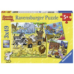 Ravensburger (08042) - "Mauseschlau and Bärenstark" - 49 pezzi