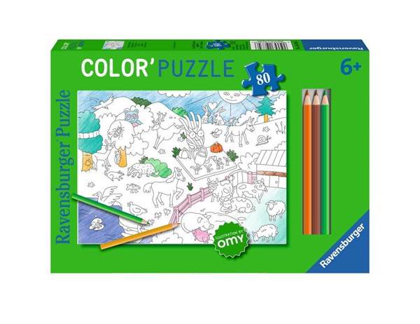 Ravensburger (10734) - "Animals" - 80 pezzi