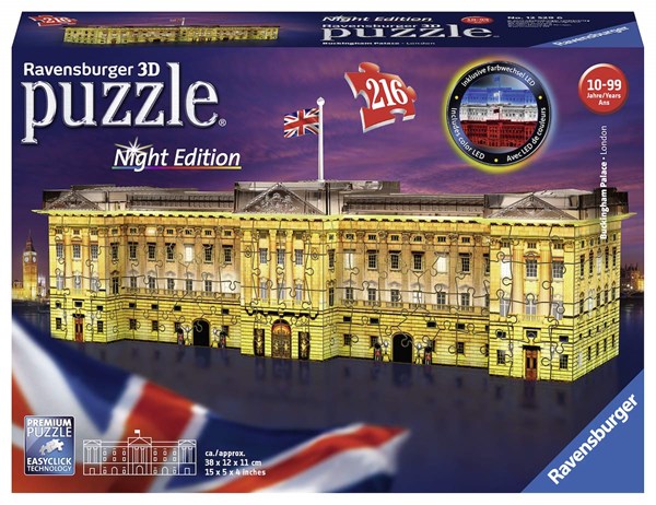 Ravensburger (12529) - "Buckingham Palace by Night" - 216 pezzi