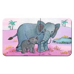 Ravensburger (06943) - "Cute Animal Families" - 2 pezzi